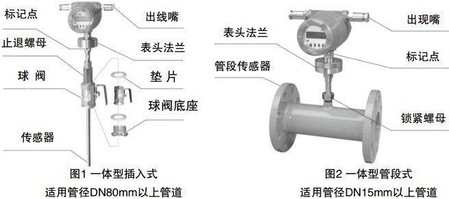 熱式質(zhì)量流量計結(jié)構圖