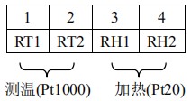 DN100熱式氣體質量流量計接線端子圖